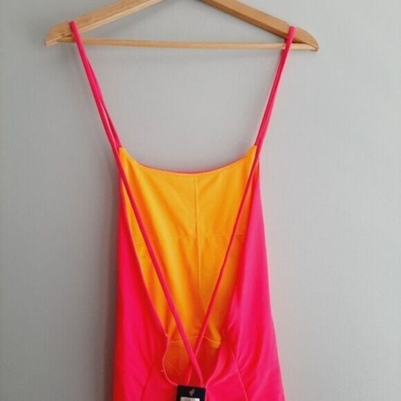 U.S. POLO Assn. - NEW One Piece Swimsuit Pink & Orange Sz XL - Picture 9 of 12